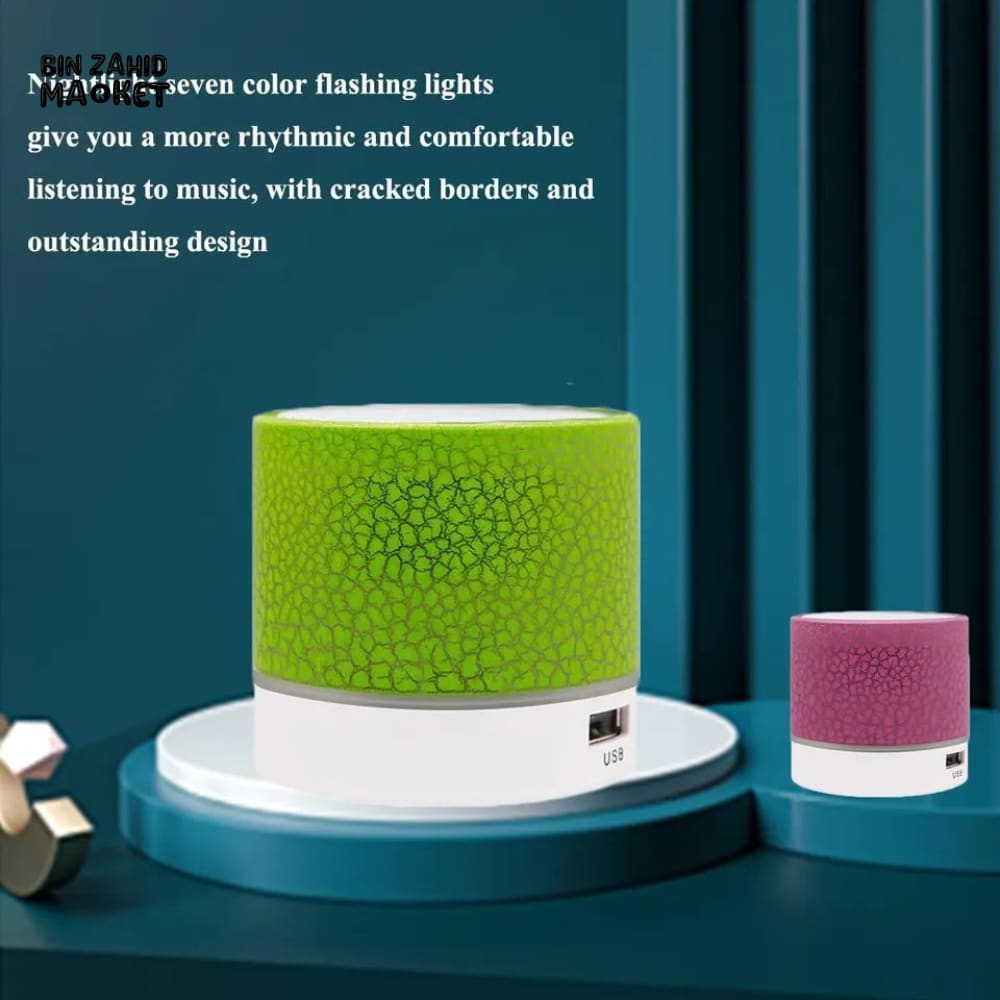 MINI LED CRACKS COLORFUL BLUETOOTH SPEAKERS