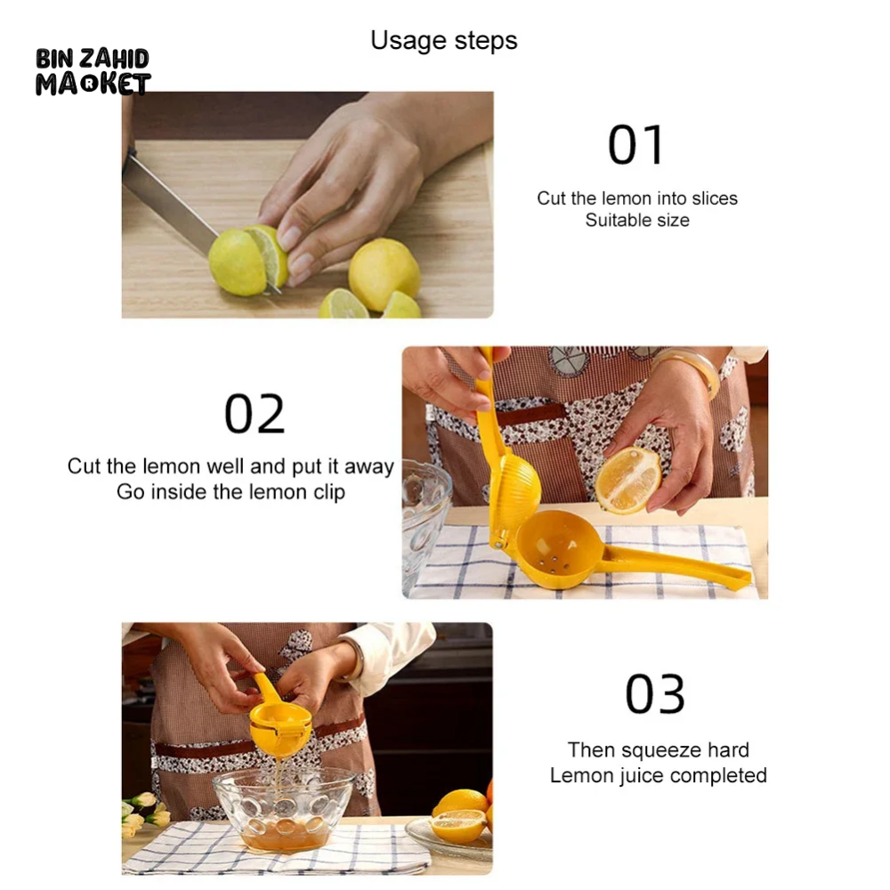 MANUAL LEMON SQUEEZER – ALUMINUM ALLOY HAND PRESS JUICER FOR CITRUS & ORANGE