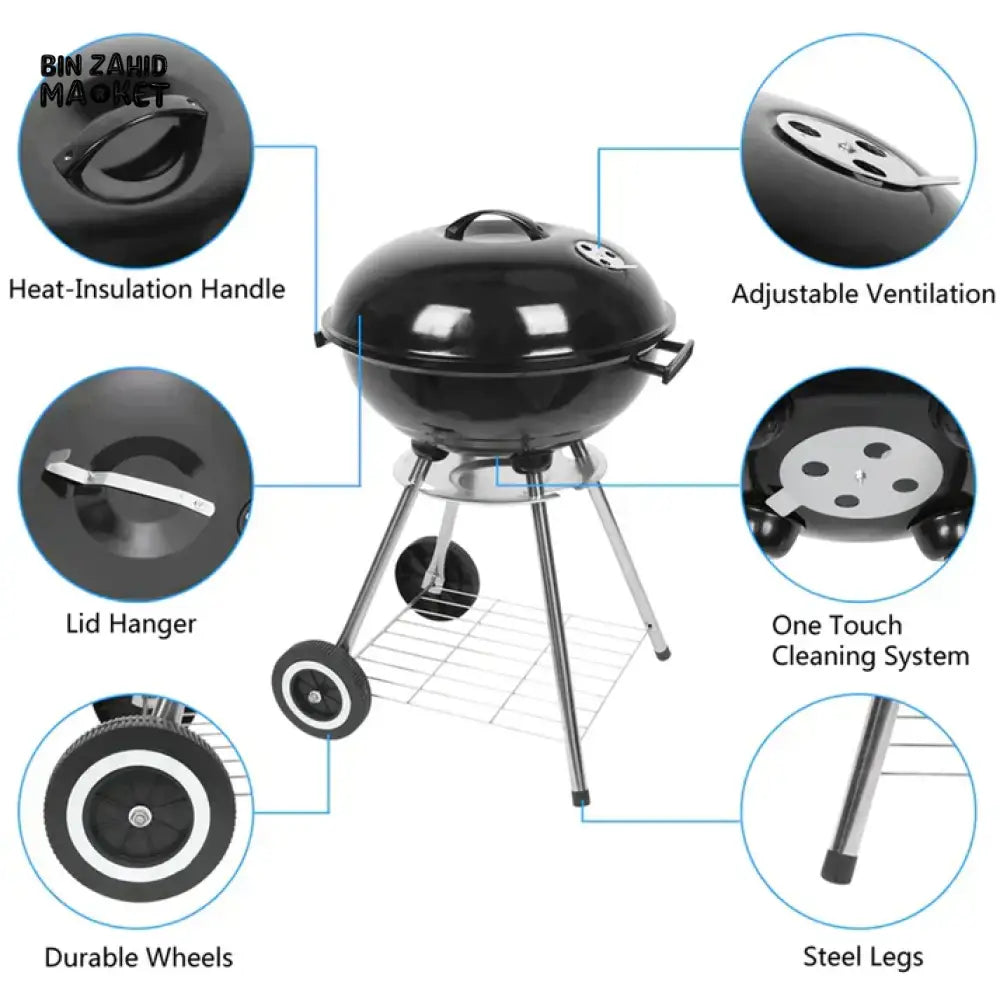 APPLE CHARCOAL STOVE BARBEQUE GRILL