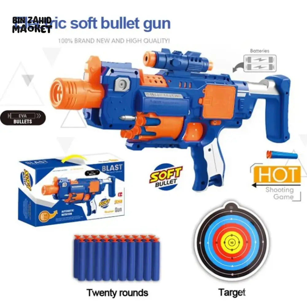 AUTO SOFT BULLET ELECTRIC GUN WITH TARGET