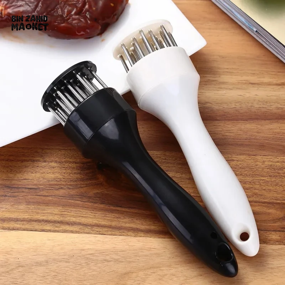 MEAT TENDERIZER NEEDLE & STAINLESS STEEL HAMMER KITCHEN TOOL