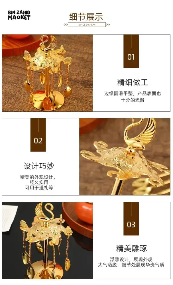 CUTE SWAN DESSERT TABLEWARE KITCHEN CUTLERY SET