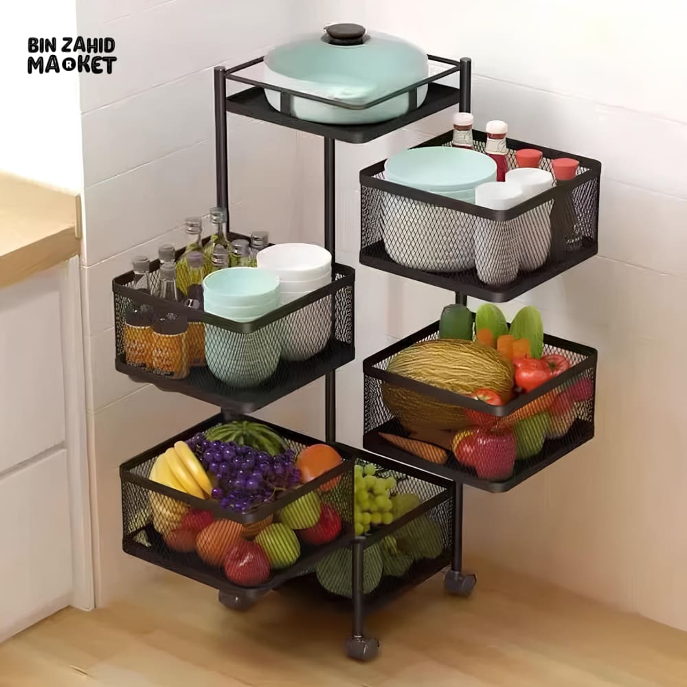 PREMIUM SQUARE METAL TROLLEY