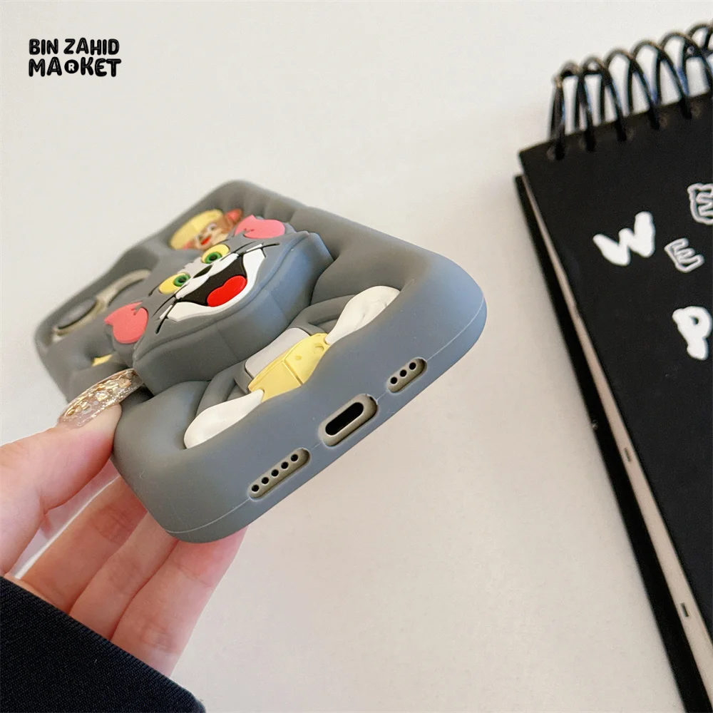 3D TOM & JERRY IPHONE CASE – SOFT SILICONE COVER