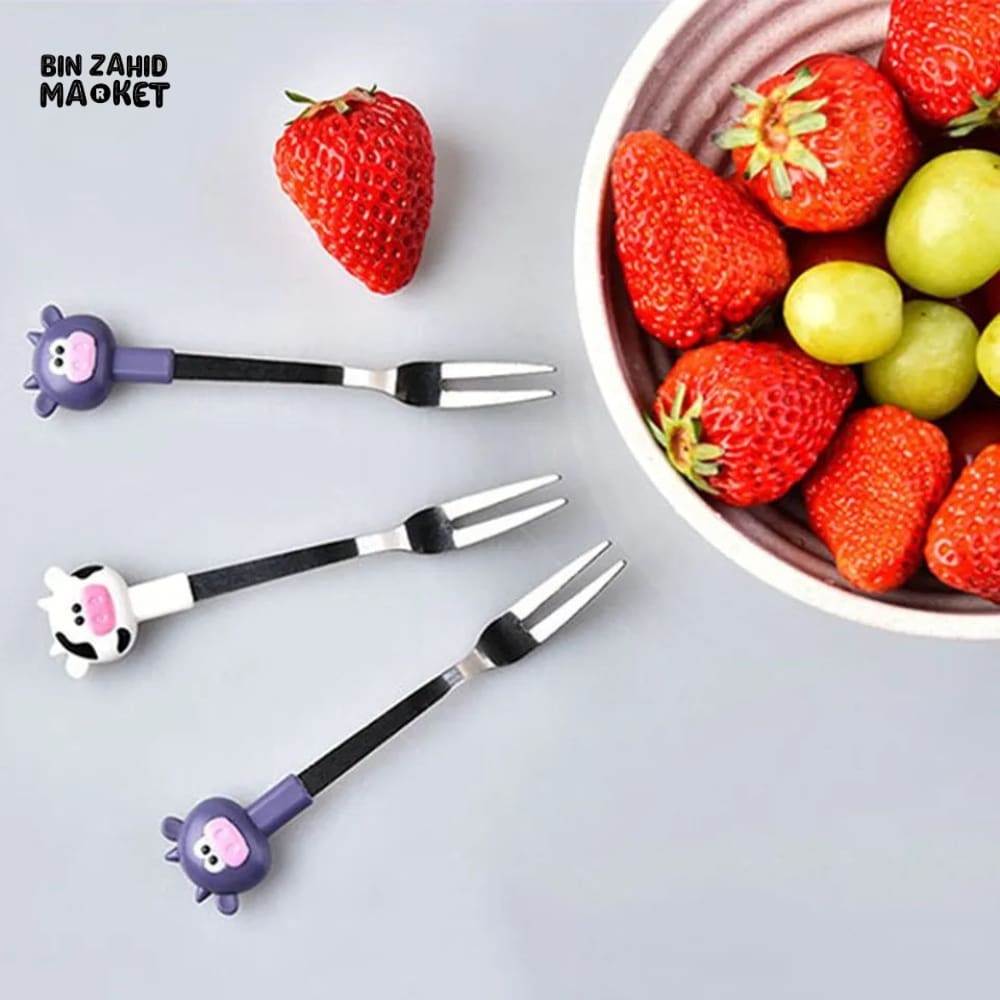 6IN1 CARTOON FRUITS FORK SET