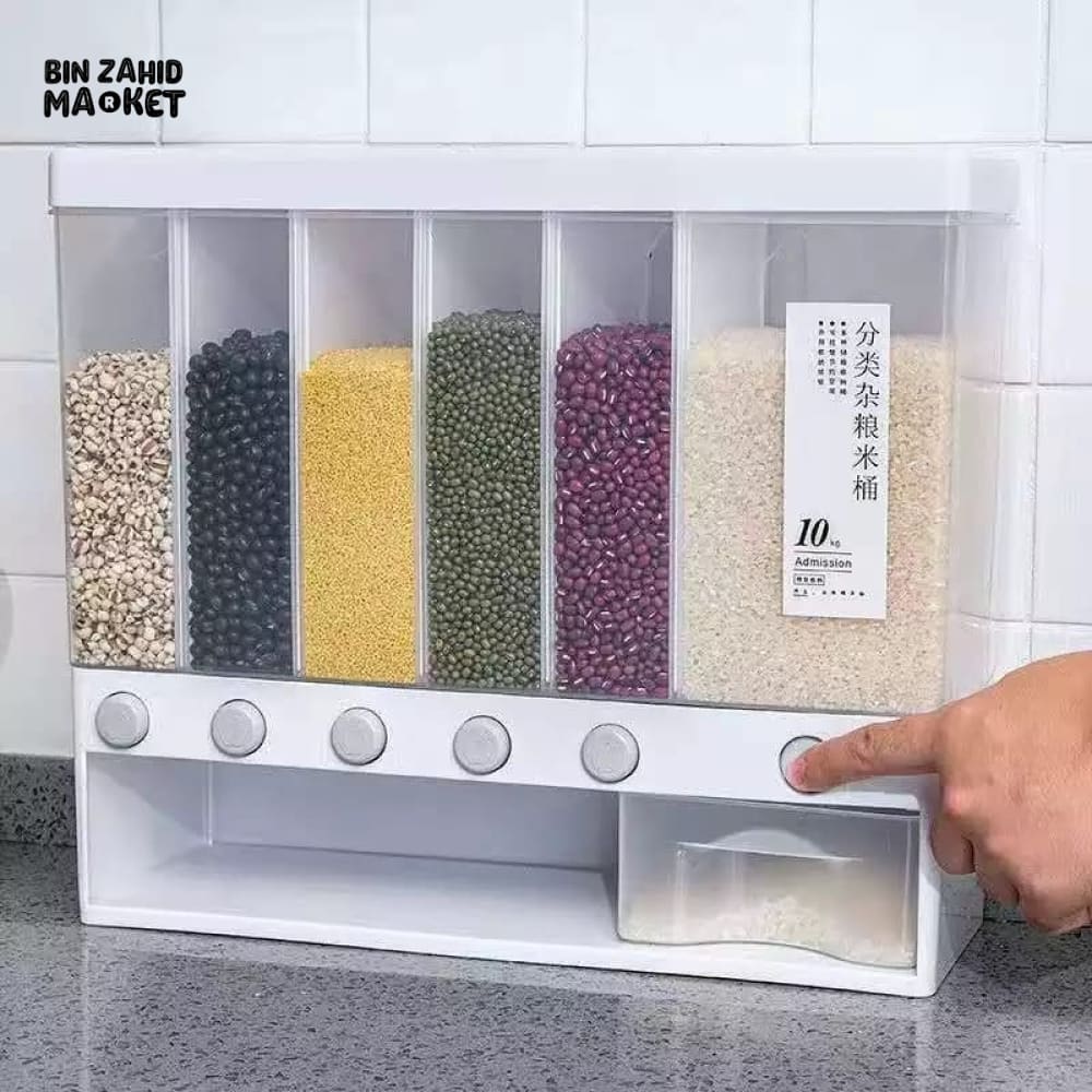 6IN1 WALL MOUNTED CEREAL DISPENSER