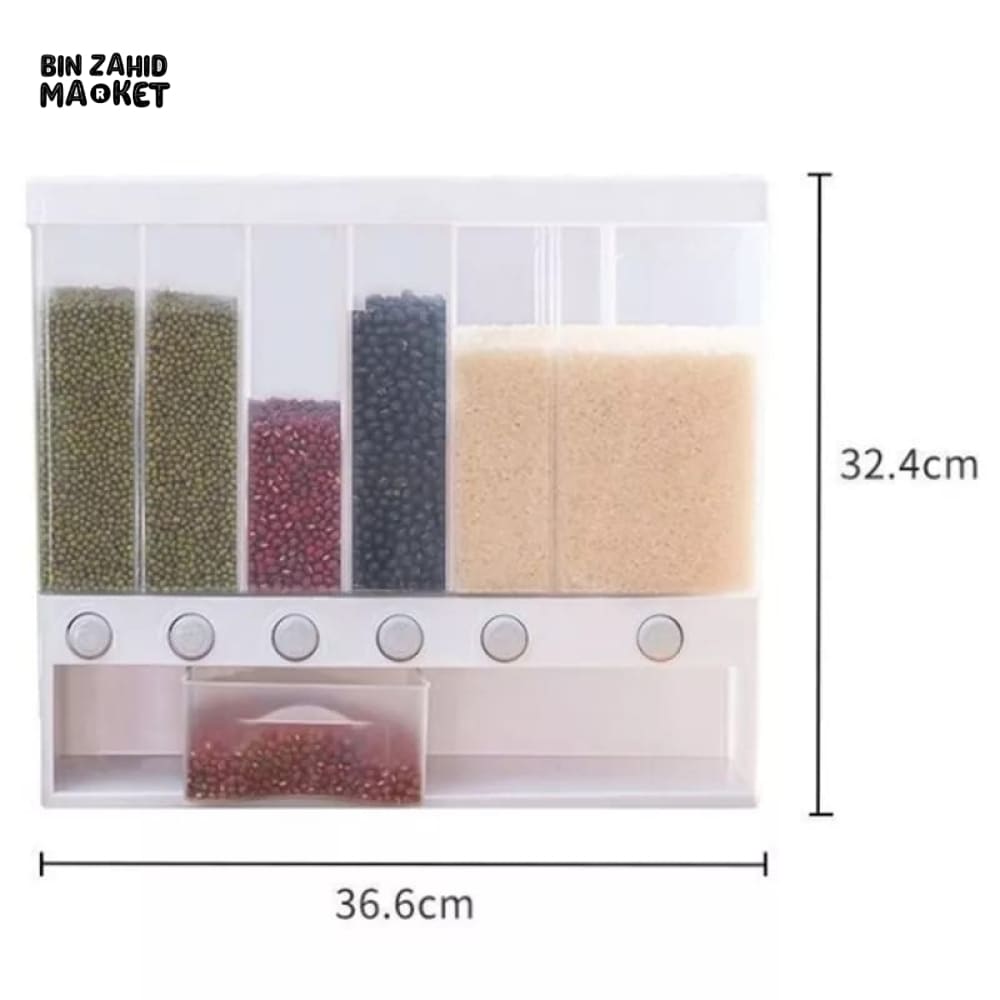 6IN1 WALL MOUNTED CEREAL DISPENSER