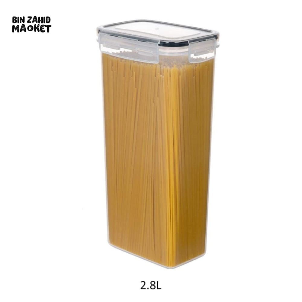 7-PIECE AIRTIGHT FOOD STORAGE CONTAINERS WITH LIDS – PLASTIC KITCHEN & PANTRY ORGANIZER CANISTERS FOR DRY FOOD PASTA FLOUR SNACKS