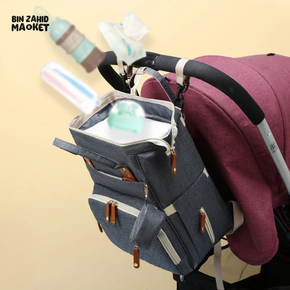 WOMEN'S BACKPACK LARGE CAPACITY WATERPROOF OXFORD CLOTH MUMMY BAG DIAPER STORAGE FASHION