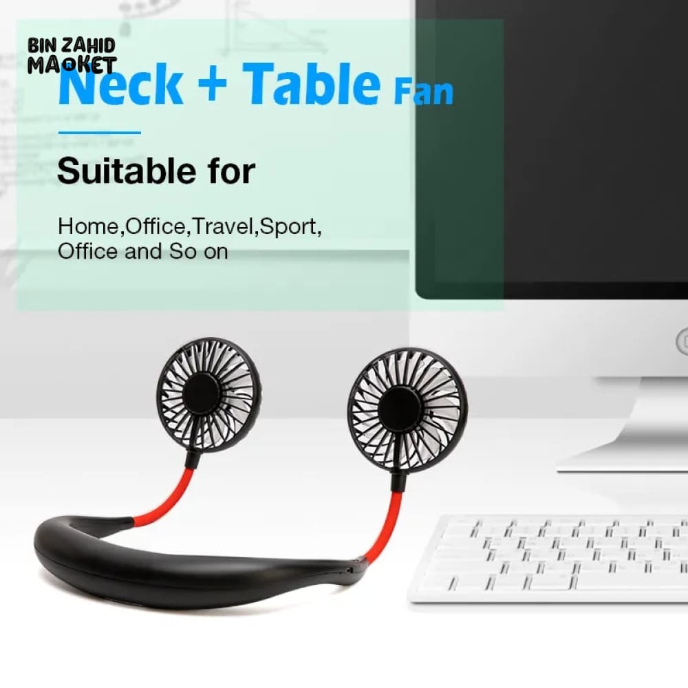 7X WINGS RECHARGEABLE NECK FAN