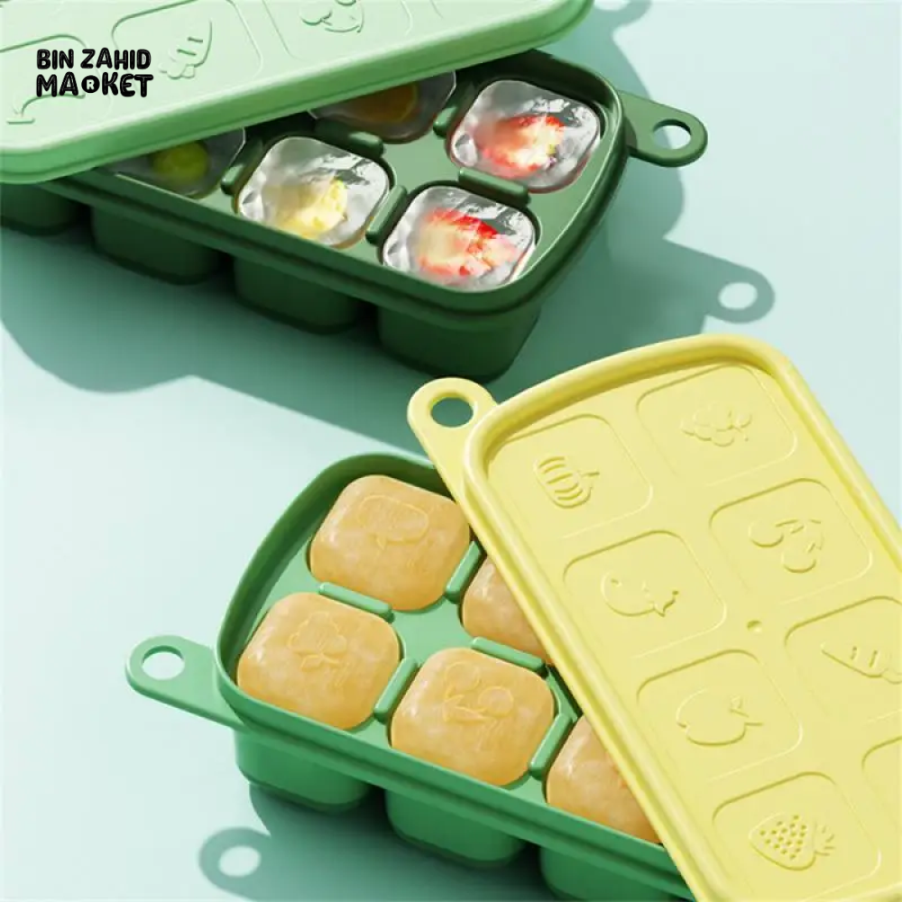 8 GRIDS SILICONE SPHERICAL ICE MOLD WITH LID – FOR COCKTAILS & DRINKS