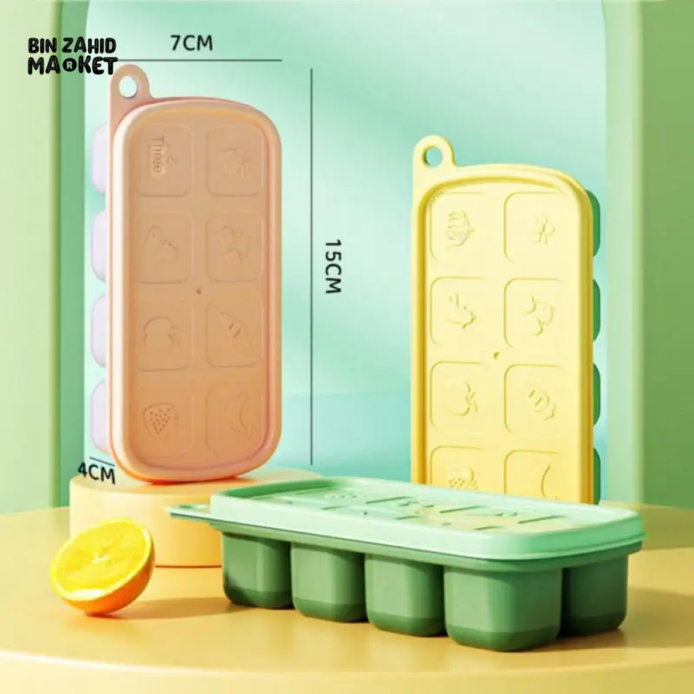 8 GRIDS SILICONE SPHERICAL ICE MOLD WITH LID – FOR COCKTAILS & DRINKS