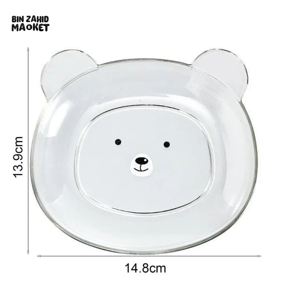 8 PIECES EASY TO CLEAN SNACK TRAY – FOOD GRADE PP STORAGE BOX FOR DRIED FRUIT CANDYNUTS & MULTIPURPOSE KITCHEN USE - BEAR