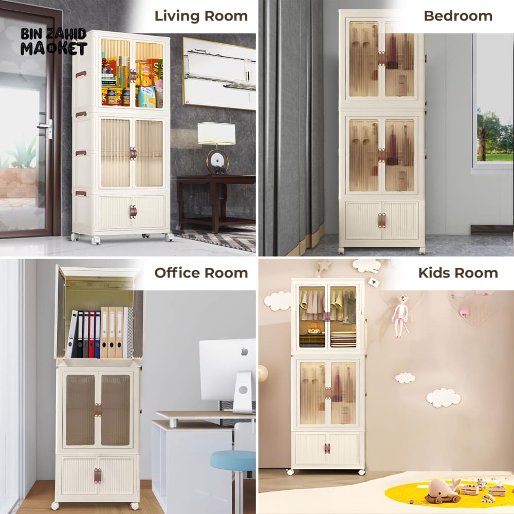 LUXORMOVE 3 LAYERS LARGE CAPACITY FOLDING STORAGE CABINETS - BZM-102589