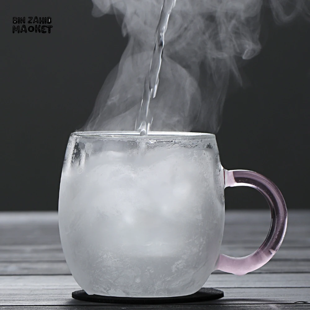 CREATIVE CUTE BEAR GLASS MUG – 250 ML PERFECT FOR MILK JUICE AND TEA