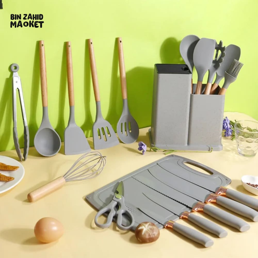 19 PIECES UTENSILS WITH KNIFE SET