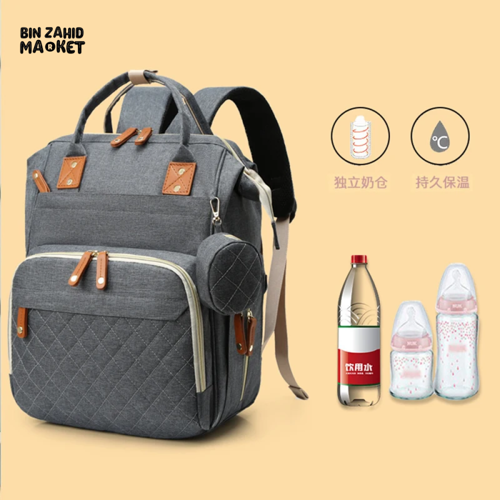 WOMEN'S BACKPACK LARGE CAPACITY WATERPROOF OXFORD CLOTH MUMMY BAG DIAPER STORAGE FASHION