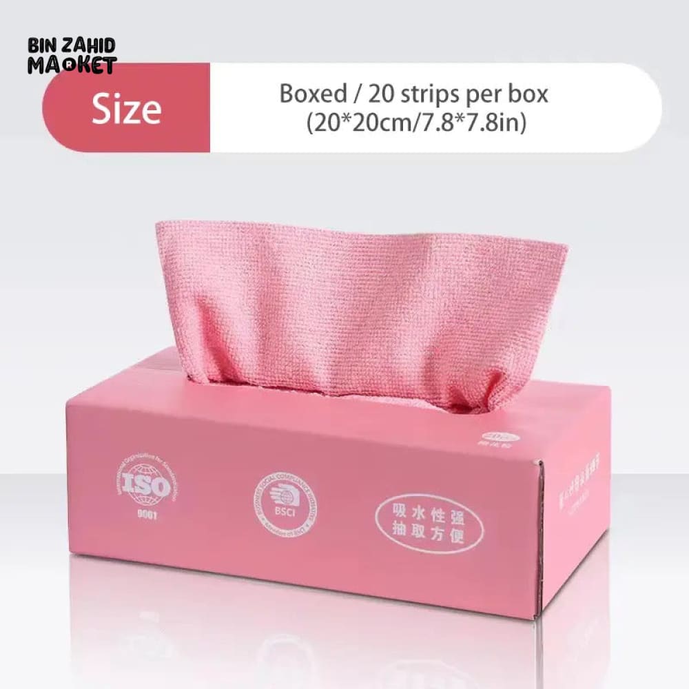 PACK OF 20 REUSABLE RAGS TISSUE BOX