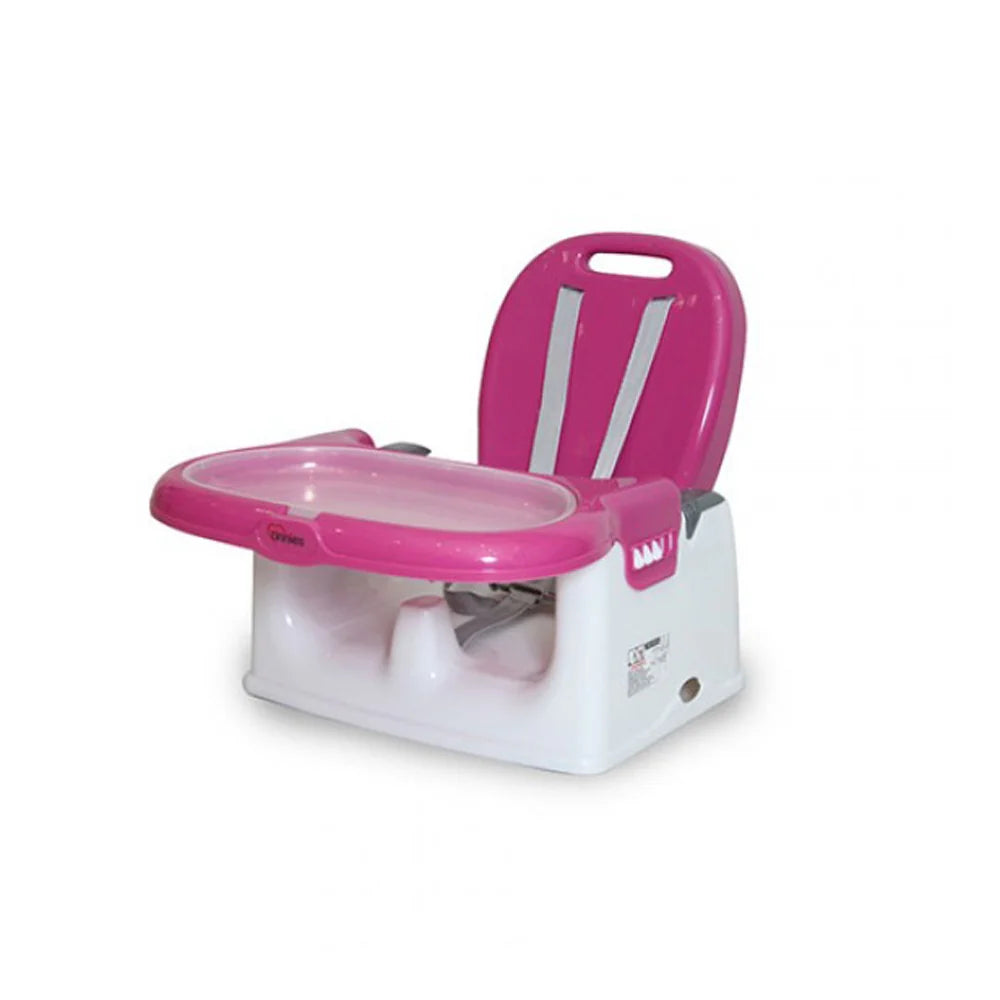 TINNIES BABY BOOSTER SEAT FOR FEEDING & TRAVEL USE - PINK