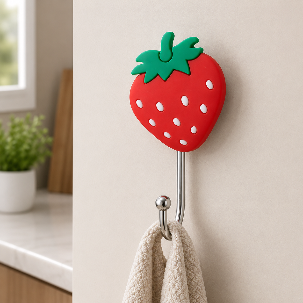 DECORATIVE SELF-ADHESIVE WALL HOOK - 1 PCS