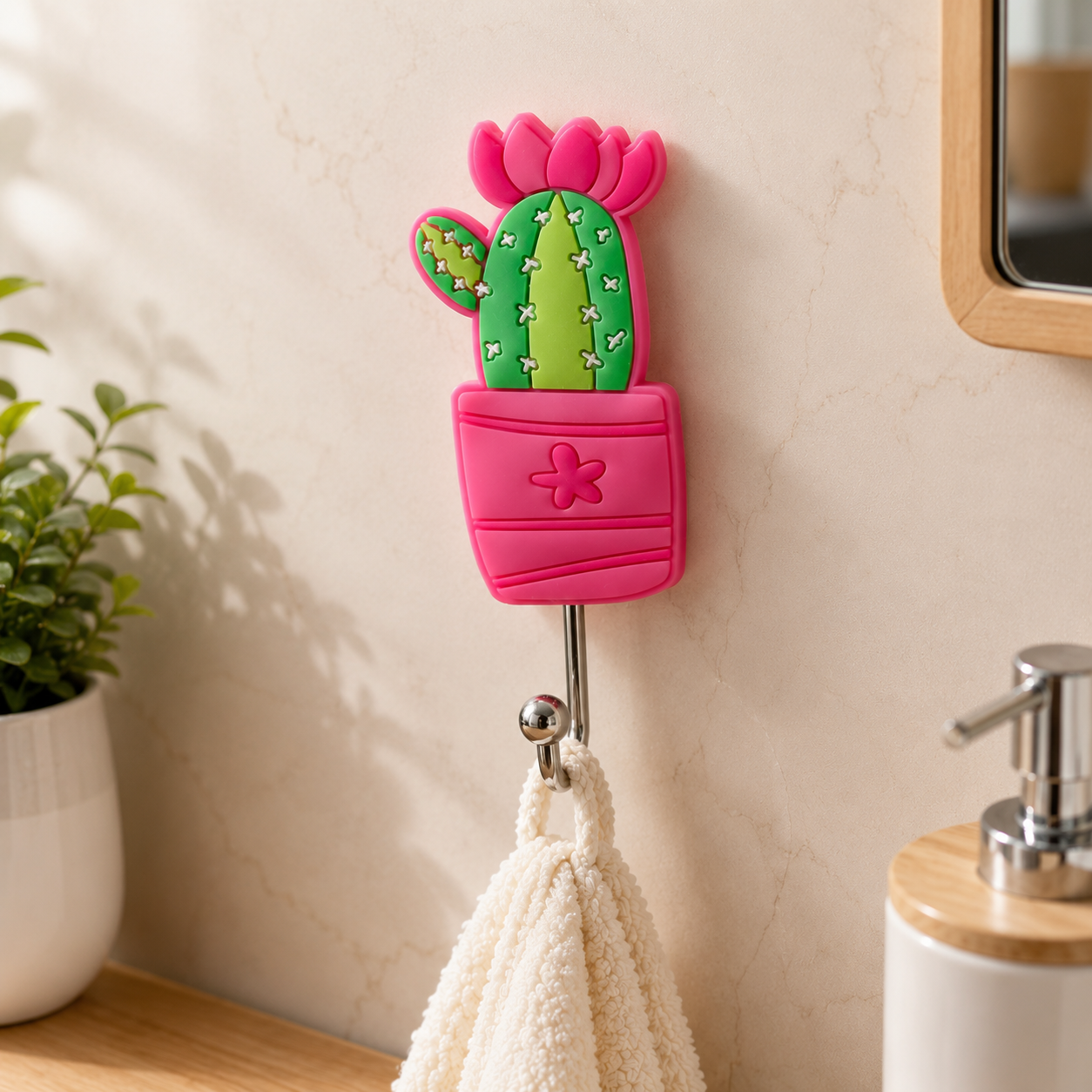 DECORATIVE SELF-ADHESIVE WALL HOOK - 1 PCS
