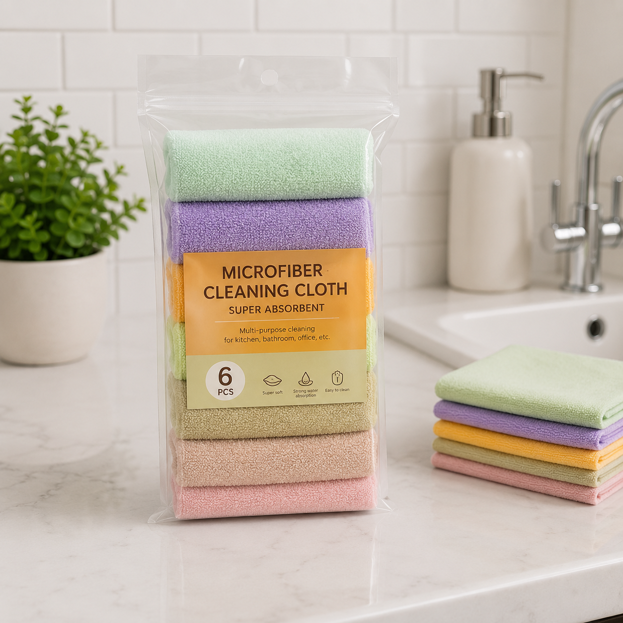 KITCHEN CLEANING CLOTH SET – 5 PCS