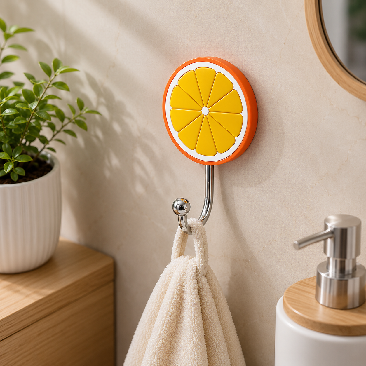 DECORATIVE SELF-ADHESIVE WALL HOOK - 1 PCS