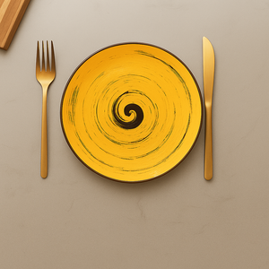 WILMAX ENGLAND PLATE - YELLOW 20.5CM