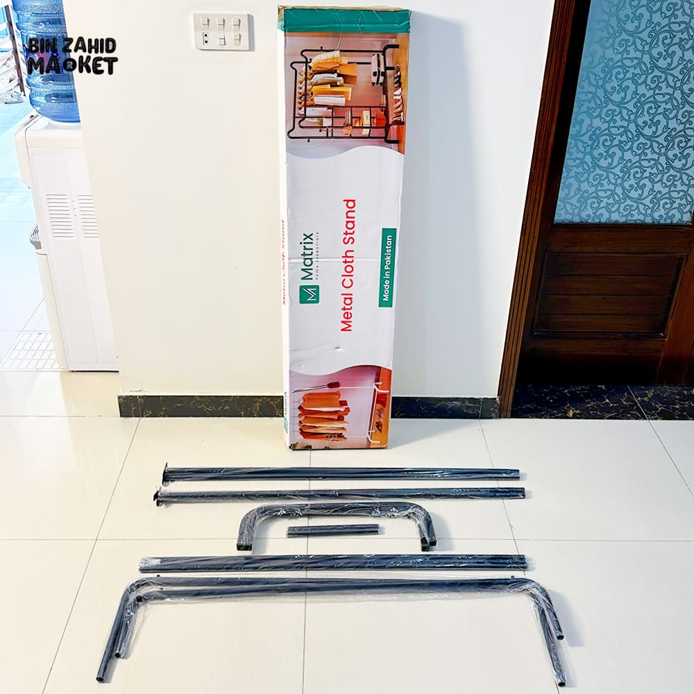 DOUBLE POLE METAL CLOTH STAND