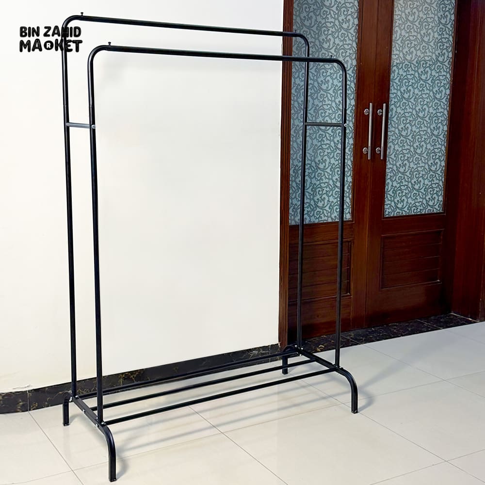 DOUBLE POLE METAL CLOTH STAND