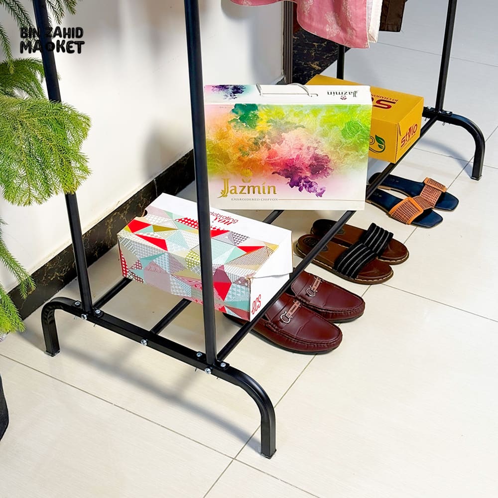 DOUBLE POLE METAL CLOTH STAND