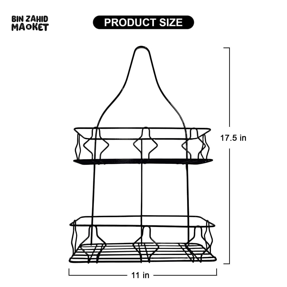 DOUBLE-LAYER DURABLE BATHROOM RACK