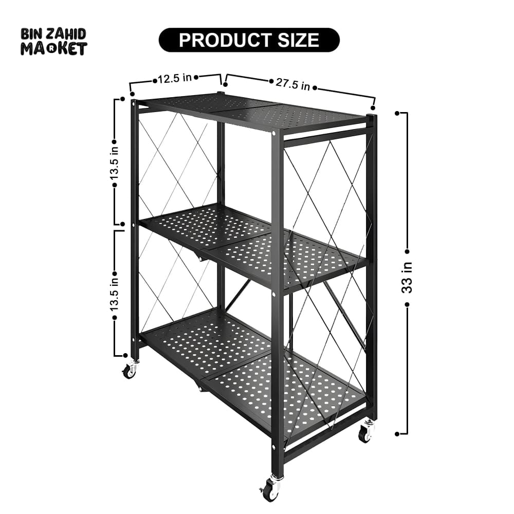 FOLDABLE KITCHEN TROLLEY