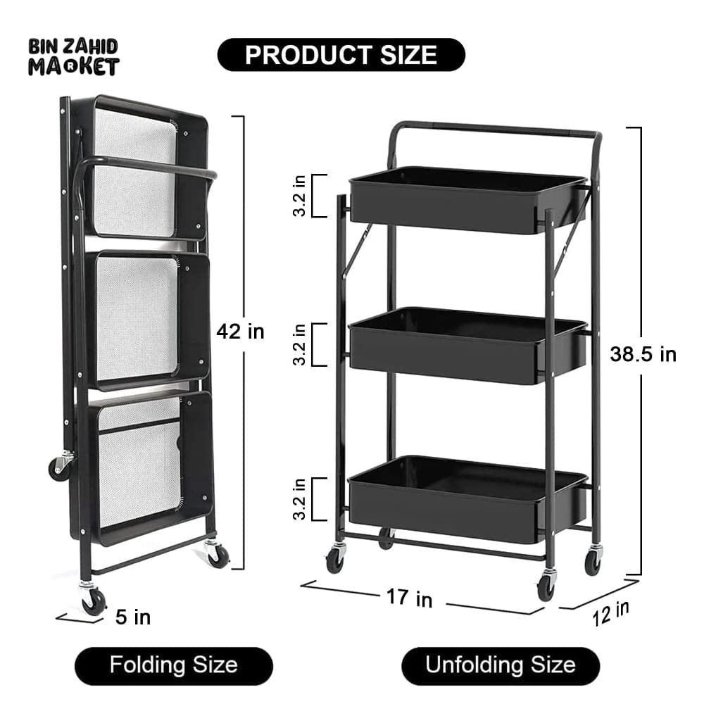 FOLDABLE METAL TROLLEY