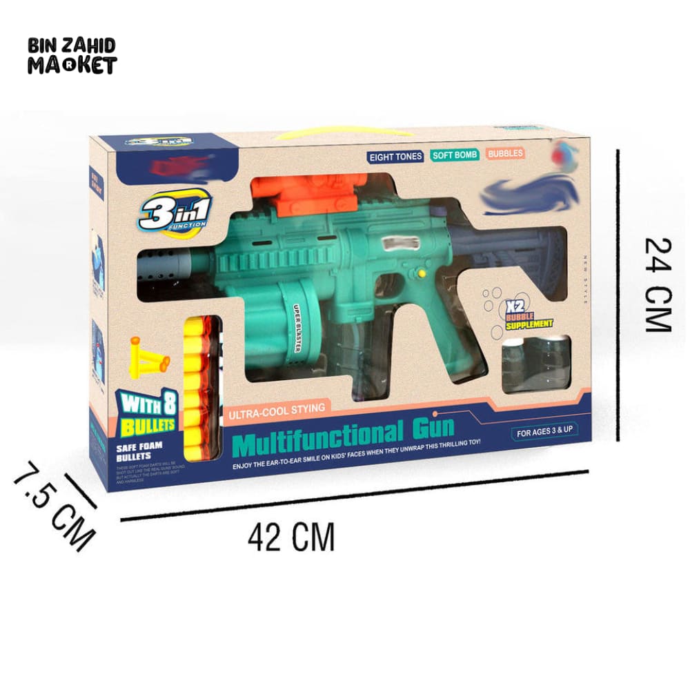3IN1 KIDS MULTIFUNCTIONAL GUN M416