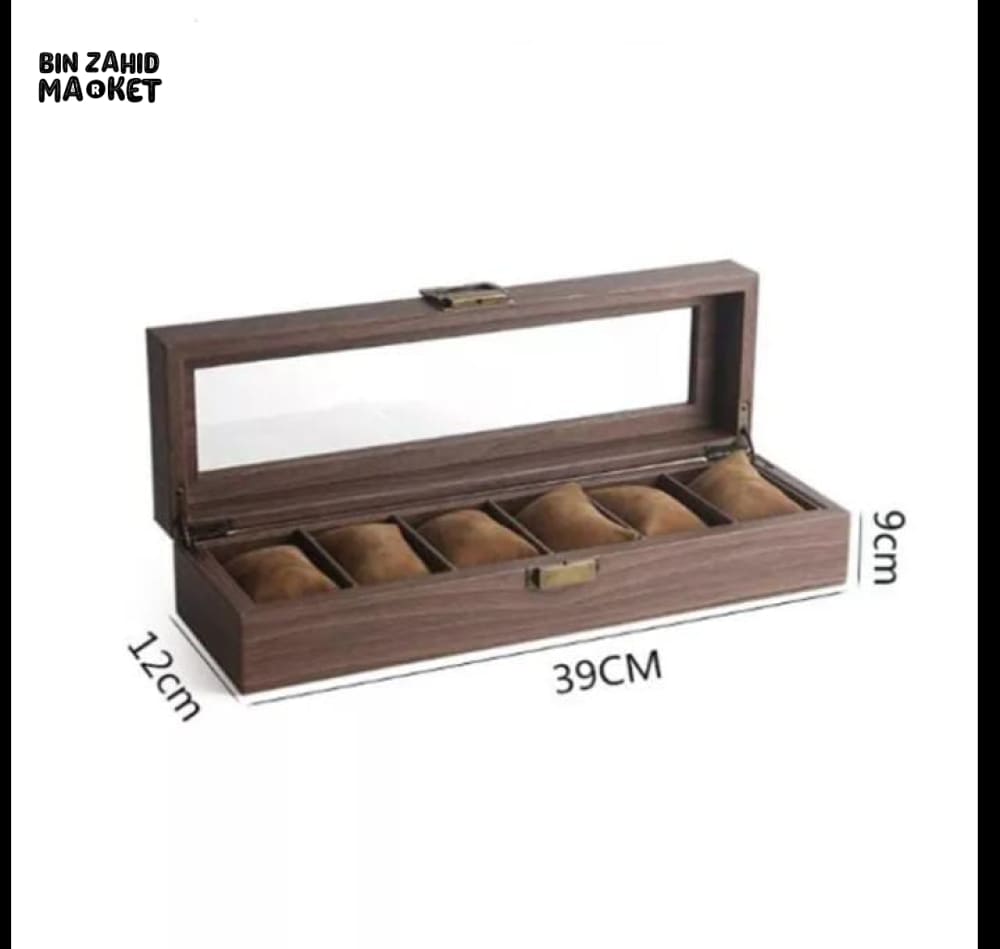 WOODEN WATCH STORAGE BOX