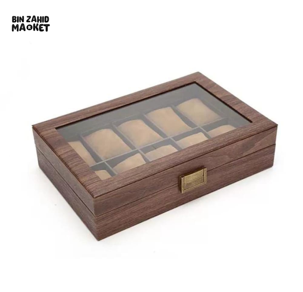 WOODEN WATCH STORAGE BOX