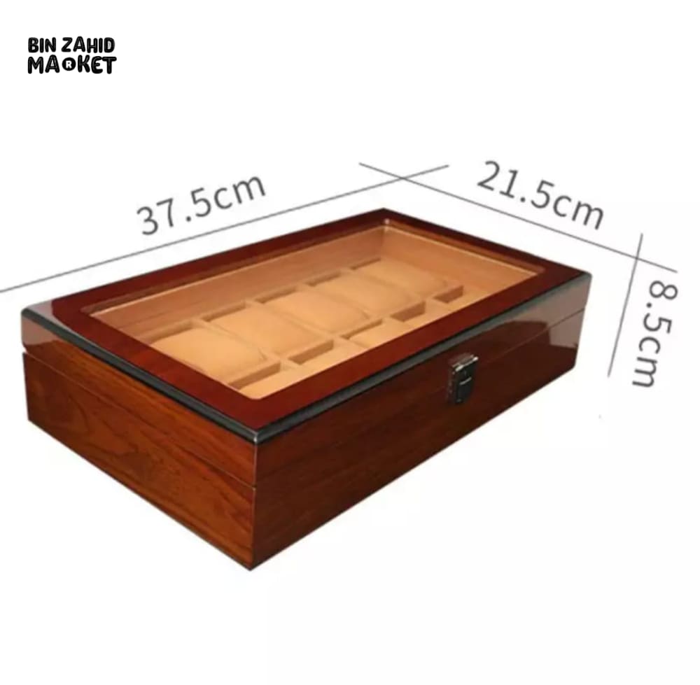WOODEN WATCH STORAGE BOX