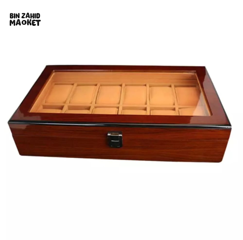 WOODEN WATCH STORAGE BOX