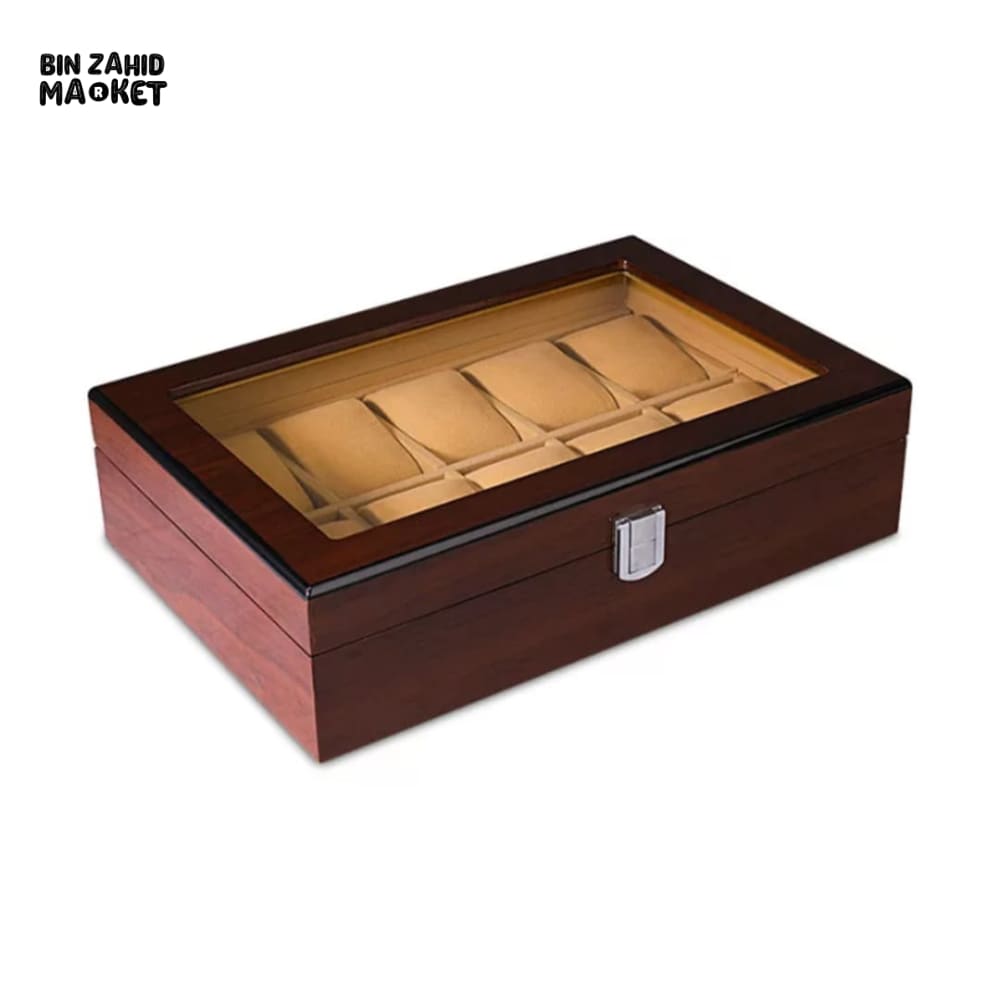 WOODEN WATCH STORAGE BOX