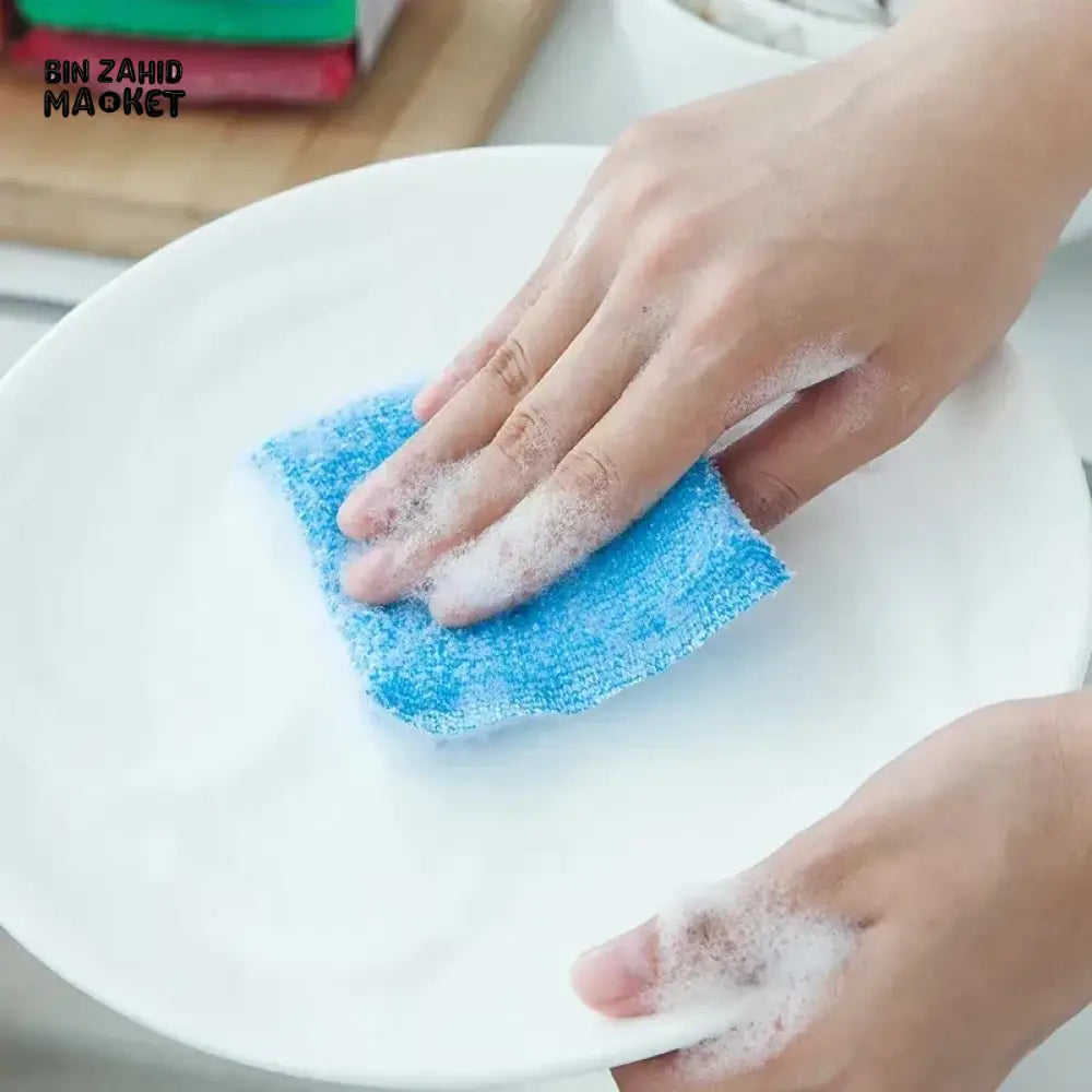 4 PIECES DISH WASHING SPONGE SET