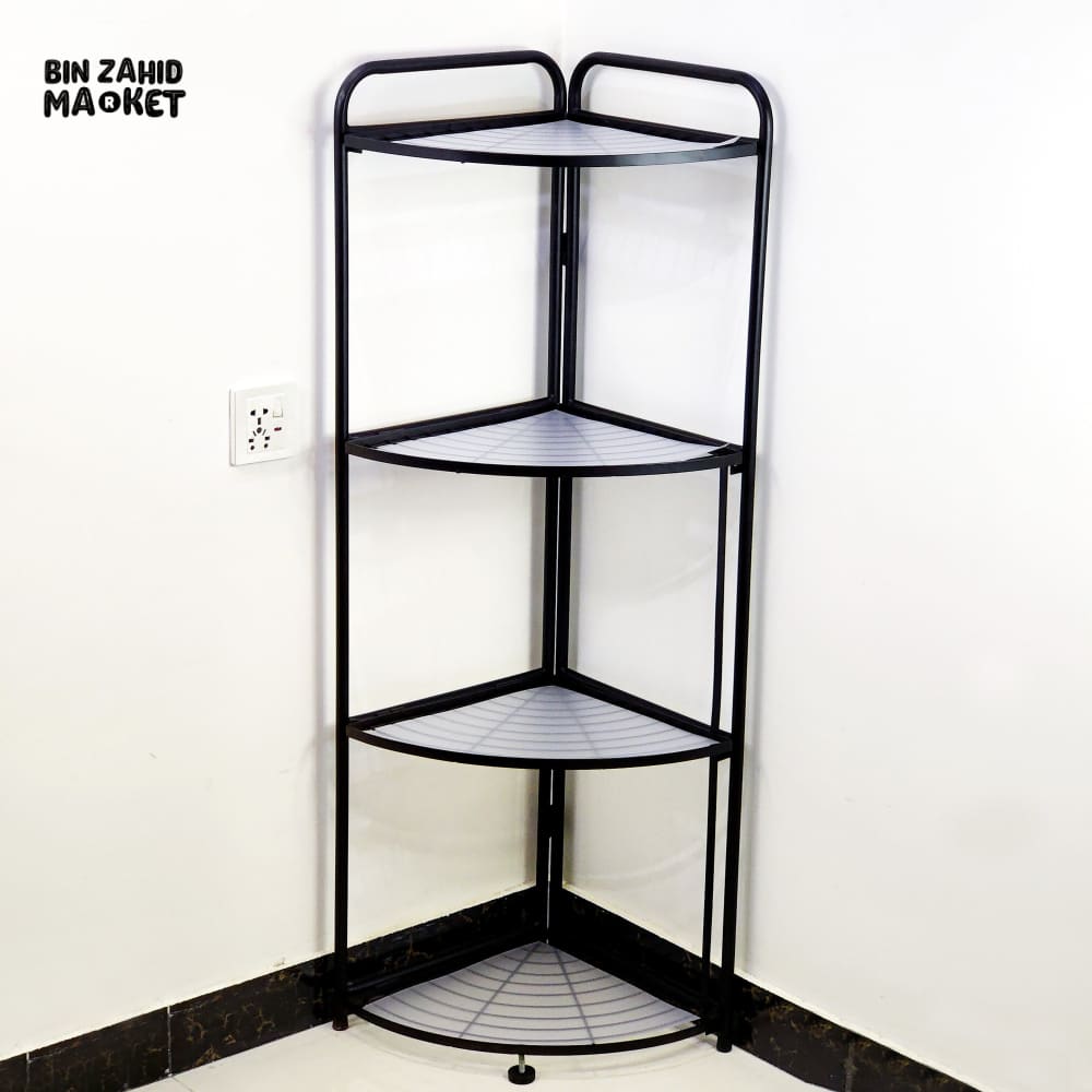 FOLDABLE CORNER SHELF WITH TRIPOD BASE
