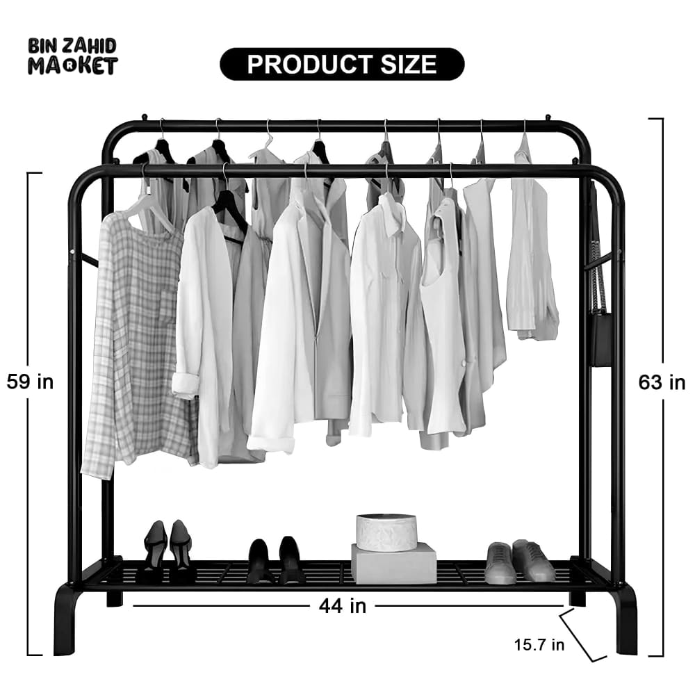 DOUBLE POLE METAL CLOTH STAND