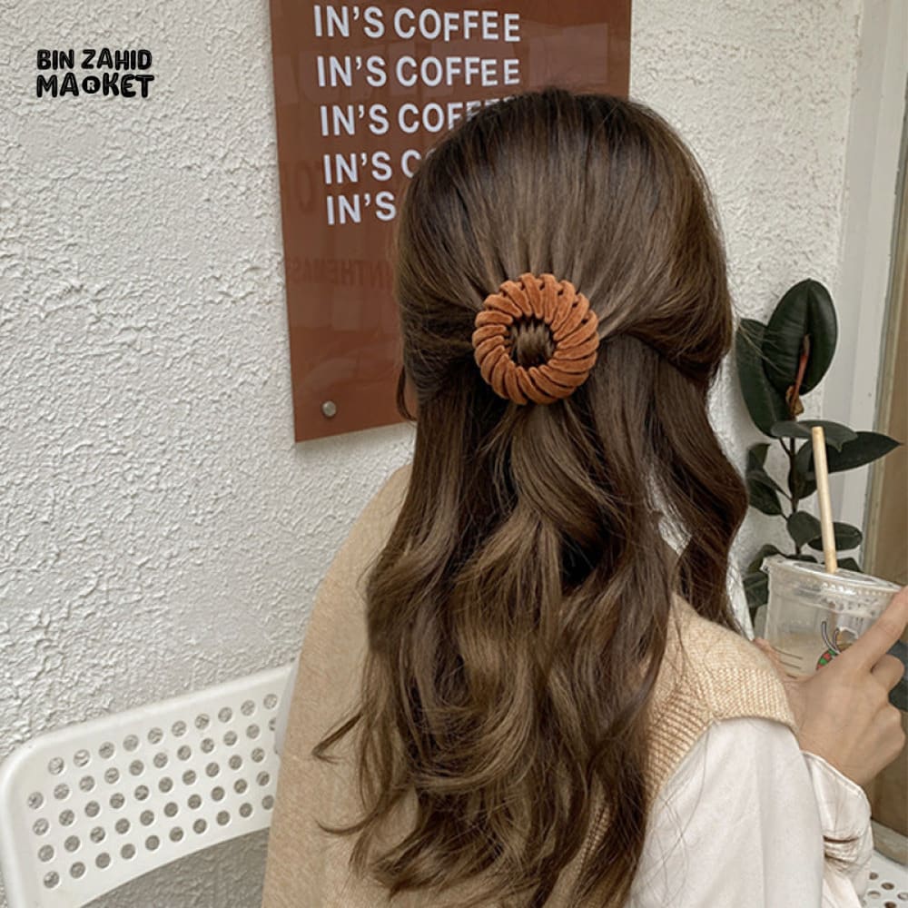 PACK OF 2 WOMEN BUN HAIR CLAW CLIPS HORSETAIL BUCKLE BIRD NEST PONYTAIL