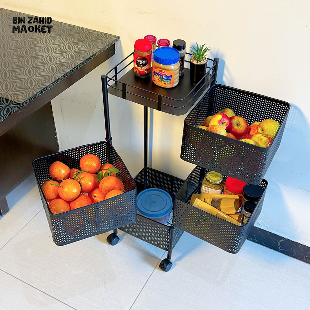PREMIUM SQUARE METAL TROLLEY