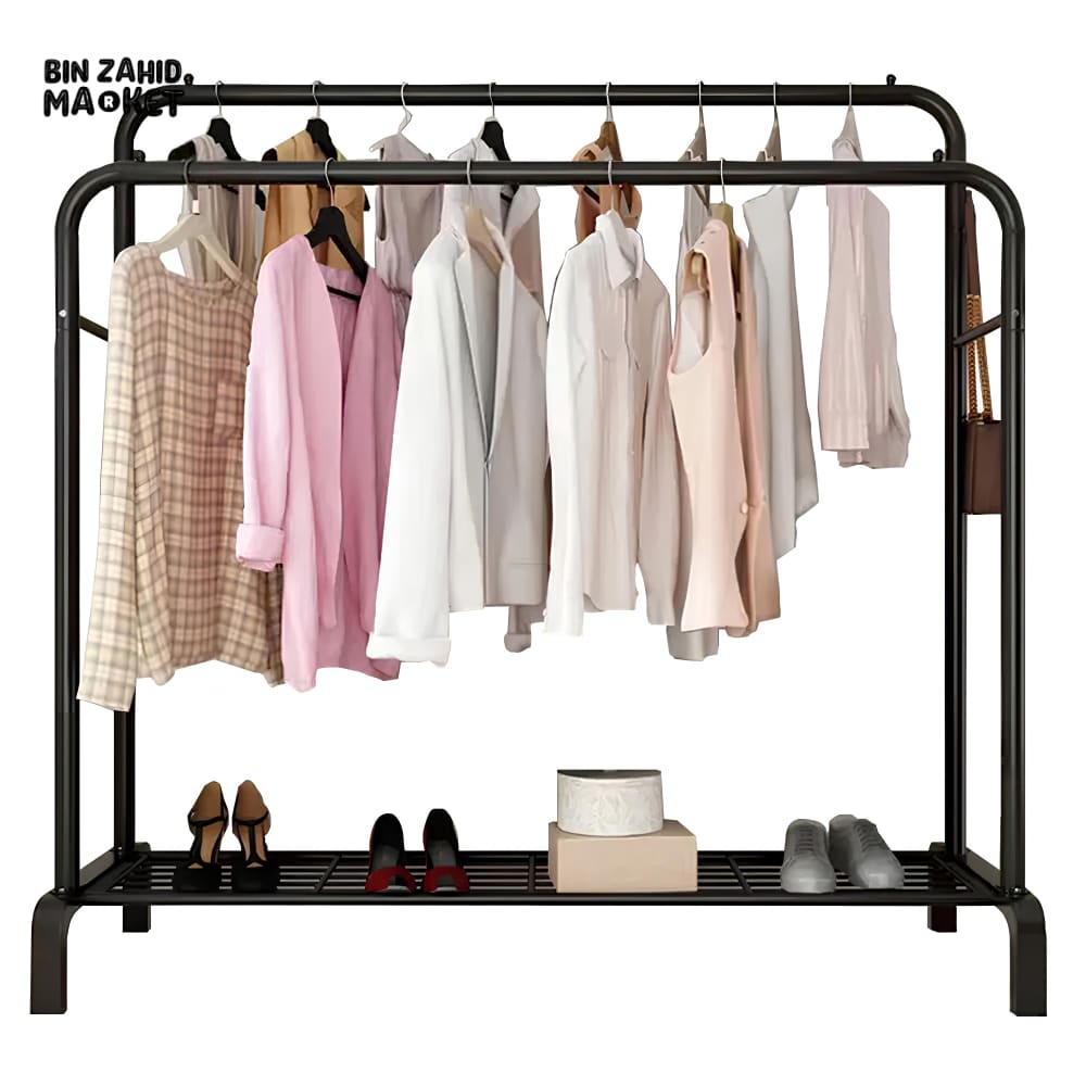 DOUBLE POLE METAL CLOTH STAND