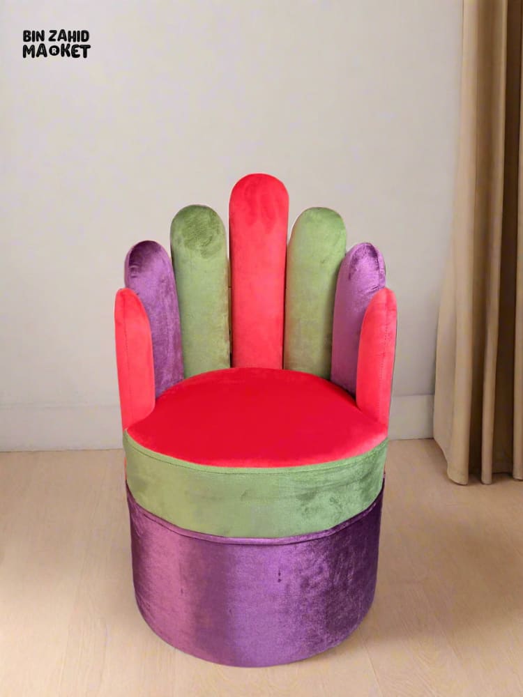 COLORFUL FINGER SOFA CHAIR STOOL FUN & COMFY SEAT FOR KIDS & ADULTS - PURPLE