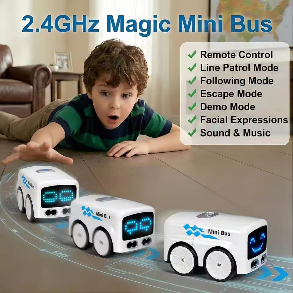 MAGIC MINI BUS REMOTE CONTROL TOY CAR WITH SOCCER BALL