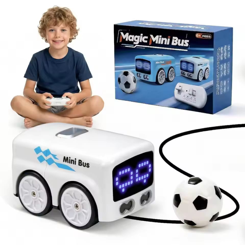 MAGIC MINI BUS REMOTE CONTROL TOY CAR WITH SOCCER BALL