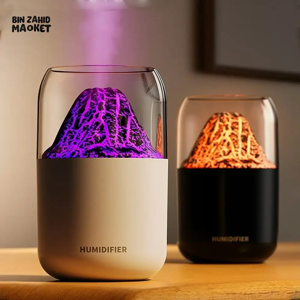 SIMULATED VOLCANO HUMIDIFIER – USB MINI DESKTOP AIR PURIFIER & AROMATHERAPY SPRAY